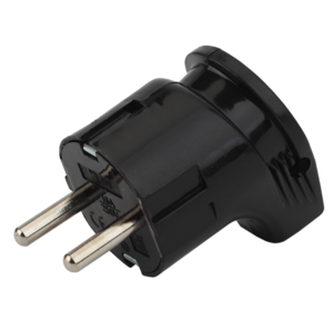 Вилка ЭРА Vx3-B с заземлением угловая 16A черная Вилка ЭРА Vx3-B с заземлением угловая 16A черная