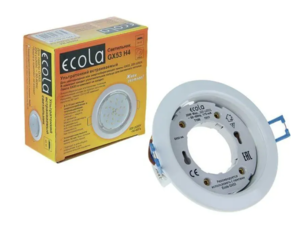 Ecola GX53 H4 Downlight without reflector_white (светильник) 38x106 