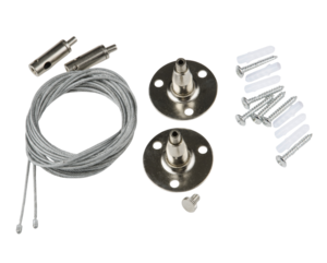 UFB-Q122 H28 SILVER SET02 Набор из 2-х штук для подвесного монтажа однофазных шинопроводов типа G
