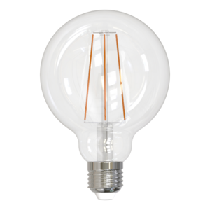 LED-G95-10W/3000K/E27/CL PLS02WH Лампа светодиодная. Форма "шар", прозрачная. Серия Sky.