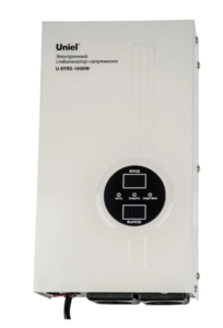 U-DTRS-1000W Стабилизатор напряжения ультратонкий. Однофазный релейный. 1000ВА. Настенный. TM Uniel