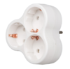 S-GES3-16F WHITE Разветвитель сетевой. с-з. 3 гнезда. 16А. 3500Вт. Белый. ТМ Uniel