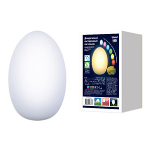 ULG-R003 019/RGB IP54 EGG Свет. декор. с/д «Яйцо». Акк. (в/к). 14*19см