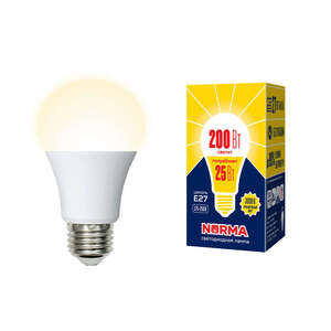 LED-A70-25W/3000K/E27/FR/NR Лампа светодиодная. Форма "A", матовая. Серия Norma. Теплый белый 3000К