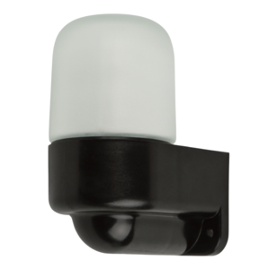 UWL-K03R 60W-E27 IP65 BLACK Светильник влагозащищенный Е27. угловой. Для бань и саун. +125 С° черный