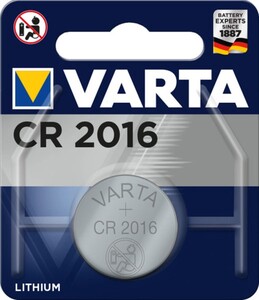 CR2016, Элемент питания литиевый (1шт) 3В, VARTA