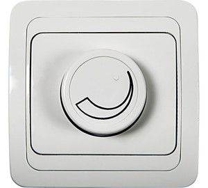 Светорегулятор 600Вт поворотный с/у белый 2111-W CLASSICO IN HOME
