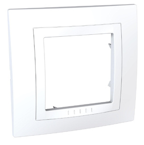 Рамка 1-м Unica монобл. бел. SchE