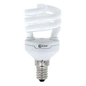 Лампа энергосберегающая "ЭКФ" HS-полуспираль 11W 6400К E14 10000h