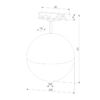 Трековый светильник для однофазного шинопровода Glob GX53 Латунь MRL 1015